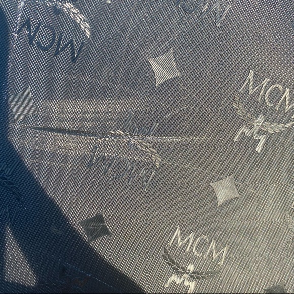 Vintage MCM Black Satchel Monogram Handbag - Picture 5 of 13